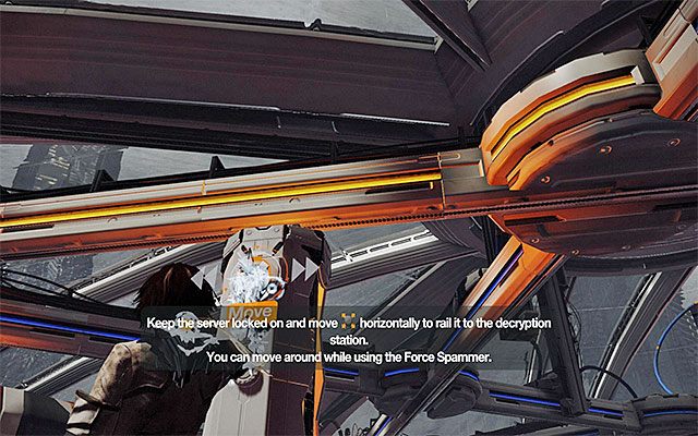 Ponownie namierz serwer i zacznij przesuwać go po górnej prowadnicy - Uwolnienie wspomnień więźniów | Epizod 4 w Remember Me - Remember Me - poradnik do gry