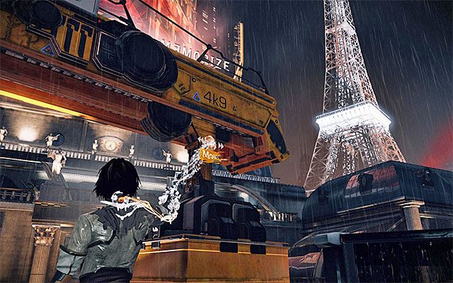 Pozostań w miejscu, w którym używałeś panelu sterowania i obróć się nieznacznie w prawo - Przedostanie się do wejścia dla VIP-ów | Epizod 5 w Remember Me - Remember Me - poradnik do gry