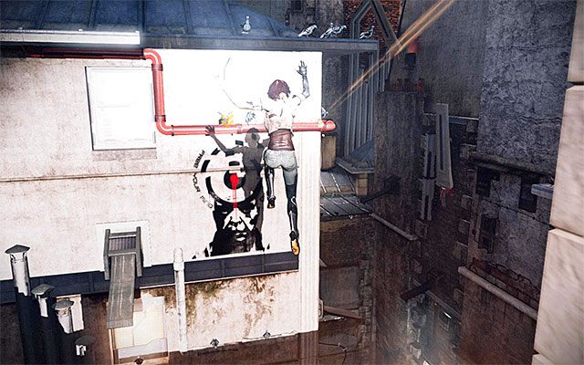 Wyrusz prosto, przeskakując nad balustradą - Ucieczka przed myśliwcem kapitana Tracea | Epizod 5 w Remember Me - Remember Me - poradnik do gry