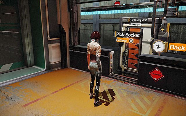 Musisz teraz powrócić do skrzynki z rzeczami odebranymi łowcy o pseudonimie Złe Żądanie (Bad Request), tak więc ponownie użyj Force Spammera i przesuń dwie skrzynki (Nilin i Morrisa) z powrotem w prawo - Odnalezienie elektronicznego wytrycha | Epizod 6 w Remember Me - Remember Me - poradnik do gry