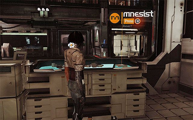 Wkrocz do nowego obszaru, wybierając korytarz prowadzący do pomieszczenia oznaczonego jako XP Unit A - Pościg za celą z więzionym łowcą | Epizod 6 w Remember Me - Remember Me - poradnik do gry