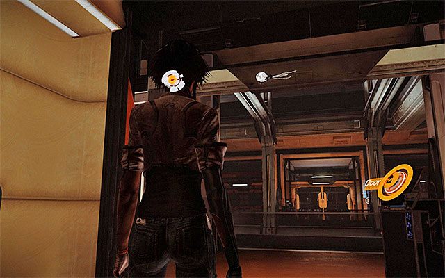 Zaczekaj aż winda zawiezie Cię na wyższy poziom i na początek udaj się w prawo - Pościg za celą z więzionym łowcą | Epizod 6 w Remember Me - Remember Me - poradnik do gry