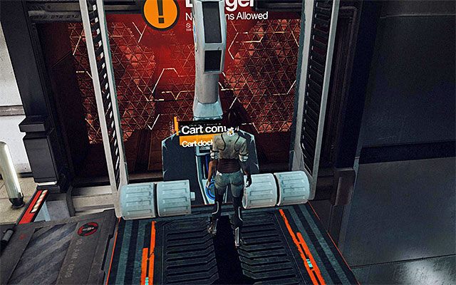 Zaczekaj na pojawienie się w tym miejscu platformy, wejdź na nią i użyj panelu sterowania żeby wprawić ją w ruch - Przeprawa przez salę z platformami | Epizod 7 w Remember Me - Remember Me - poradnik do gry