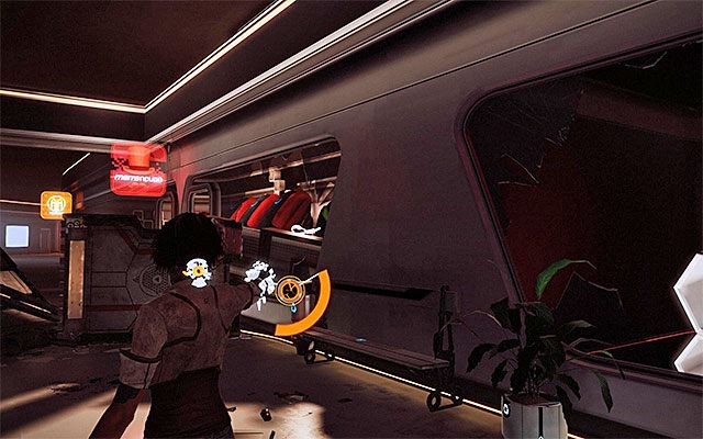 Wyjdź z windy, skręć w prawo i rozpocznij eksplorację okolicy, nie przejmując się chwilowo mutantami atakującymi bezbronnych cywilów - Odnalezienie kapitana Tracea | Epizod 7 w Remember Me - Remember Me - poradnik do gry