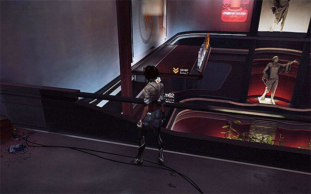 Podejdź do prawej balustrady, ustawiając się w pokazanym na dołączonym screenie miejscu - Pozyskanie wspomnień kapitana Tracea | Epizod 7 w Remember Me - Remember Me - poradnik do gry