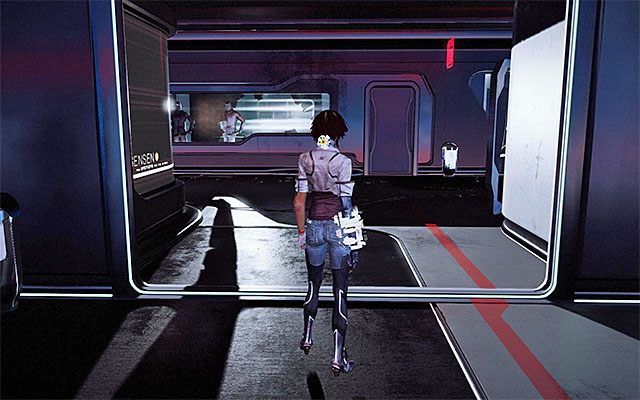 Zainteresuj się tutejszym punktem medycznym (SAT Hatch), a następnie wyjdź z tego pomieszczenia - Dotarcie do centralnego posterunku ochrony | Epizod 7 w Remember Me - Remember Me - poradnik do gry