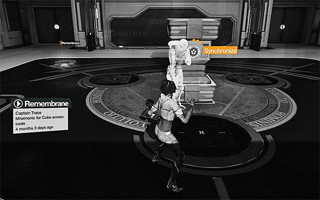 Po wykonaniu wszystkich opcjonalnych czynności zlokalizuj na parterze sali miejsce załączenia wirtualnej projekcji - Uzyskanie dostępu do Sześcianu Koncepcji | Epizod 7 w Remember Me - Remember Me - poradnik do gry