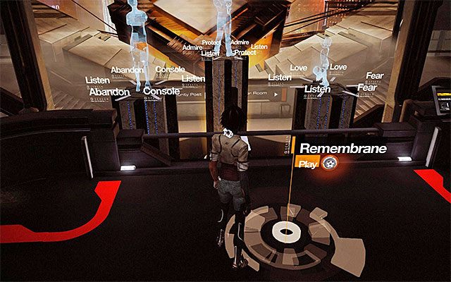 Po zakończeniu synchronizacji traf pociskiem wystrzelonym ze Spammera w nowy przycisk (Activate Cube Access System), przystępując tym samym do rozwiązywania drugiej zagadki - Uzyskanie dostępu do Sześcianu Koncepcji | Epizod 7 w Remember Me - Remember Me - poradnik do gry