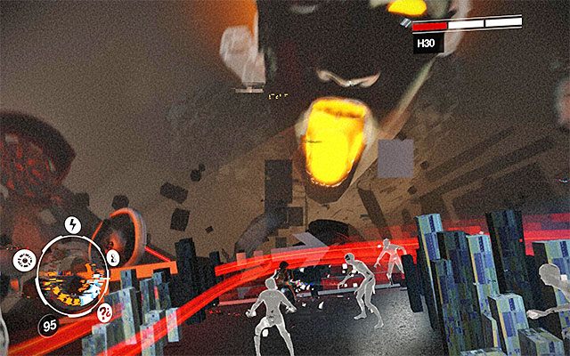 Rozpocznij atakowanie nowych mutantów, po raz kolejny mając na celu stopniowe gromadzenie skupienia - Pojedynek z bossem - H3O - trzecia część | Epizod 8 w Remember Me - Remember Me - poradnik do gry