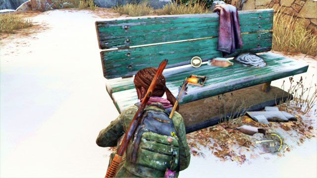 Przejdź przez nią, a następnie wejdź na schody z lewej - Kurort nad jeziorem | Komiksy w The Last of Us - The Last of Us - poradnik do gry