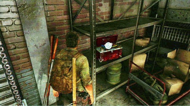 Kolejne narzędzia ukryto na szafce w garażu bandytów - Pittsburgh | Podręczniki szkoleniowe i narzędzia w The Last of Us - The Last of Us - poradnik do gry