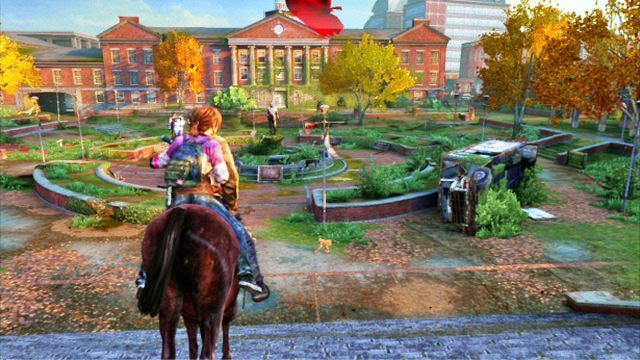 Gdy dotrzesz do dużego placu z fontanną, skręć w prawo - Uniwersytet | Podręczniki szkoleniowe i narzędzia w The Last of Us - The Last of Us - poradnik do gry