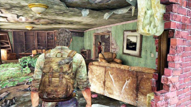 Gdy pierwszy raz wdrapiesz się po drabinie, trafisz do opuszczonego mieszkania - Strefa Kwarantanny | Artefakty i nieśmiertelniki w The Last of Us - The Last of Us - poradnik do gry