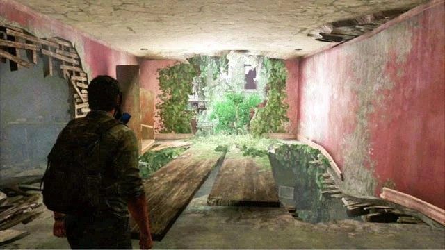 Po pierwszym spotkaniu z zarażonymi, wdrap się piętro wyżej i otwórz drzwi z lewej - Strefa Kwarantanny | Artefakty i nieśmiertelniki w The Last of Us - The Last of Us - poradnik do gry