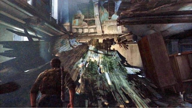 Gdy już miniesz stół umożliwiający ulepszanie broni, otwórz drzwi i idź dalej w lewo - Peryferia | Artefakty i nieśmiertelniki w The Last of Us - The Last of Us - poradnik do gry