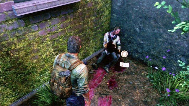 Z prawej strony powinieneś zobaczyć ciało, przy którym umieszczono jeszcze jeden artefakt - Peryferia | Artefakty i nieśmiertelniki w The Last of Us - The Last of Us - poradnik do gry