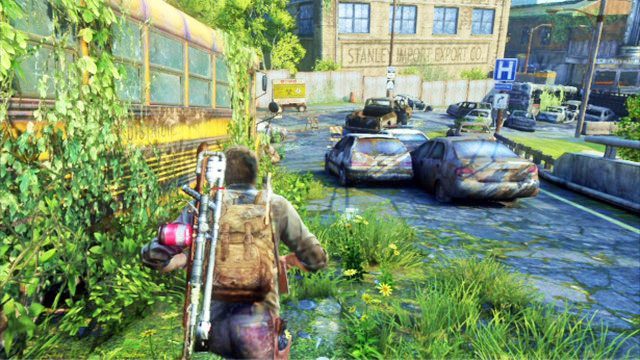 Jak miniesz duży zarośnięty autobus, skręć w lewo - Zajezdnia | Artefakty i nieśmiertelniki w The Last of Us - The Last of Us - poradnik do gry