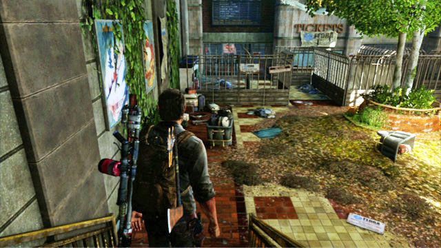 Gdy dotrzesz do dworca autobusowego, zaraz za wejściem skręć w lewo - Zajezdnia | Artefakty i nieśmiertelniki w The Last of Us - The Last of Us - poradnik do gry