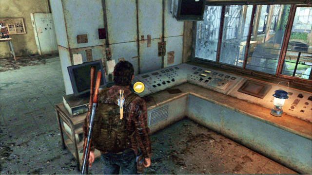 Przejdź wtedy kilka kroków prosto i podnieś podręcznik leżący na panelu obok lampy - Tama Tommyego | Podręczniki szkoleniowe i narzędzia w The Last of Us - The Last of Us - poradnik do gry