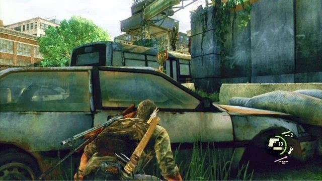 W pewnym momencie będziesz przechodził na drugą stronę zniszczonego autobusu - The Last of Us: Ukryte trofeum Więcej nie znam - The Last of Us - poradnik do gry