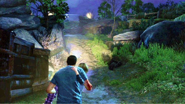 Aby zakończyć prolog, biegnij cały czas prosto, nie zwracając żadnej uwagi na przeciwników - Prolog | Prolog i Strefa kwarantanny | Solucja The Last of Us - The Last of Us - poradnik do gry