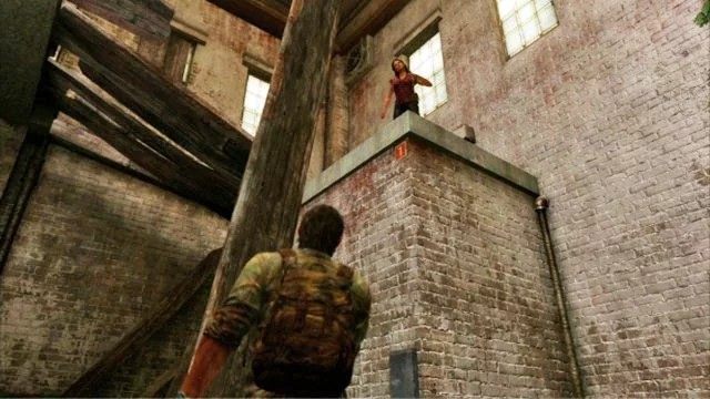 Kobieta przerzuci ją nad wyrwą, tworząc przejście - Za murem (mapa) | Prolog i Strefa kwarantanny | Solucja The Last of Us - The Last of Us - poradnik do gry