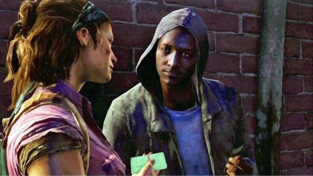 Tam Tess posłuży się małą łapówką, żeby zdobyć cenne informacje - Slumsy (mapa) | Prolog i Strefa kwarantanny | Solucja The Last of Us - The Last of Us - poradnik do gry