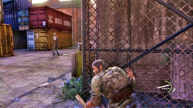 Po wyeliminowaniu tej pary, cofnij się na początek i tym razem idź w lewo - Slumsy (mapa) | Prolog i Strefa kwarantanny | Solucja The Last of Us - The Last of Us - poradnik do gry