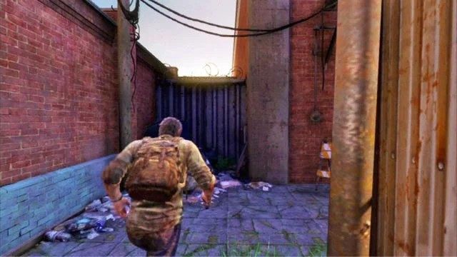 Gdy mężczyzna przestanie strzelać, zacznij go ścigać - Slumsy (mapa) | Prolog i Strefa kwarantanny | Solucja The Last of Us - The Last of Us - poradnik do gry