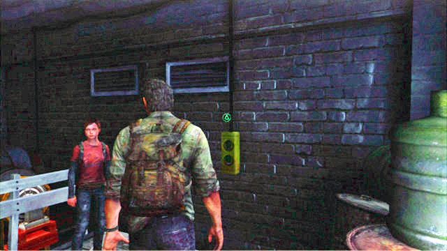 Po trzech udanych próbach maszyna zacznie działać i będziesz mógł uruchomić platformę - Na zewnątrz | Peryferia | Solucja The Last of Us - The Last of Us - poradnik do gry