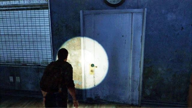 Przechodząc przez wąskie przejście po prawej, dotrzesz do większego pokoju - Śródmieście (mapa) | Peryferia | Solucja The Last of Us - The Last of Us - poradnik do gry