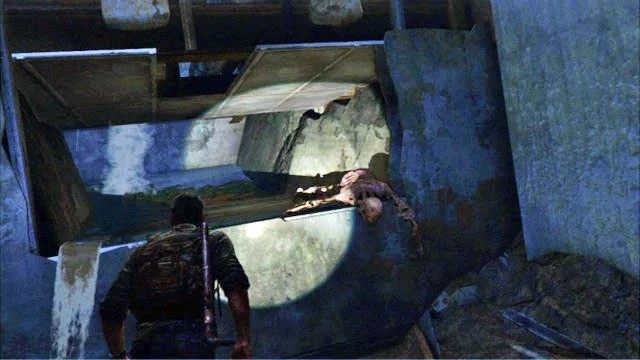 Później wdrap się poziom wyżej i przejdź na drugą stronę wąskiego tunelu - Śródmieście (mapa) | Peryferia | Solucja The Last of Us - The Last of Us - poradnik do gry