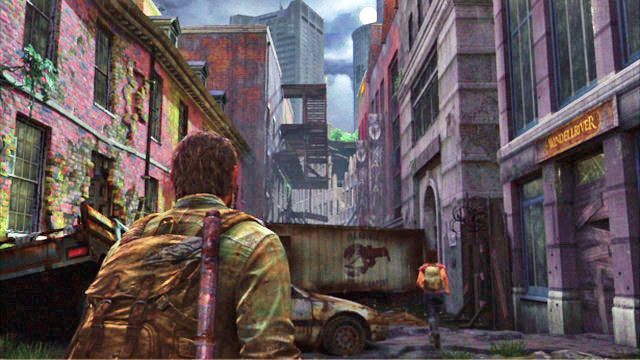 Po wyjściu na ulicę skręć w prawo, dojdziesz do blokującej drogę ciężarówki - Muzeum | Peryferia | Solucja The Last of Us - The Last of Us - poradnik do gry