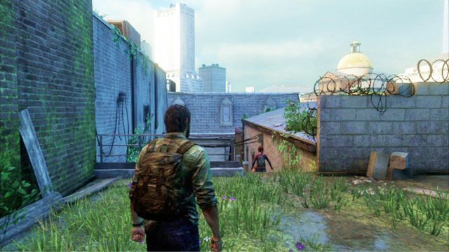 Po krótkiej cut-scence biegnij dalej prosto, aż na sam dół schodów - Budynek ratusza (mapa) | Peryferia | Solucja The Last of Us - The Last of Us - poradnik do gry