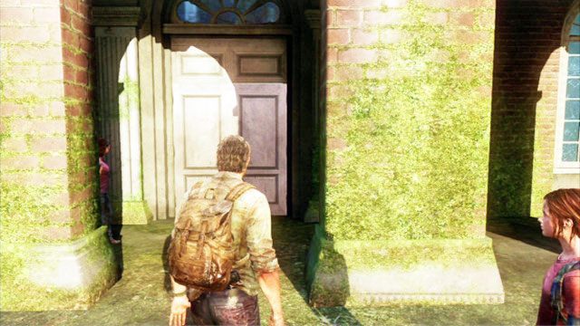 Gdy tylko otworzysz drzwi, rozpocznie się krótki filmik - Budynek ratusza (mapa) | Peryferia | Solucja The Last of Us - The Last of Us - poradnik do gry