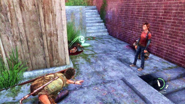 Wywab go ze środka cegłą lub butelką i szybko zabij nożem - Las | Miasteczko Billa | Solucja The Last of Us - The Last of Us - poradnik do gry