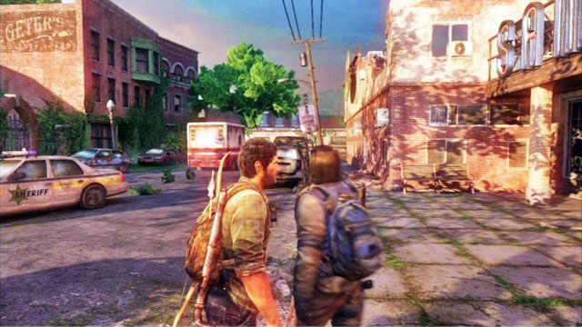 Gdy wreszcie opuścicie budynek, przygotuj się do walki z grupką przeciwników - Kryjówka | Miasteczko Billa | Solucja The Last of Us - The Last of Us - poradnik do gry