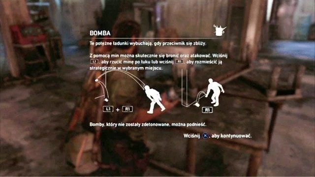 Otrzymasz również od Billa strzelbę i bombę - Kryjówka | Miasteczko Billa | Solucja The Last of Us - The Last of Us - poradnik do gry