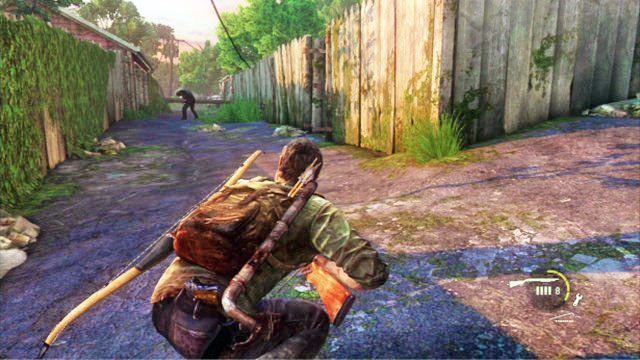 Wyjdziesz w ten sposób na drogę, gdzie czekają na ciebie kolejni przeciwnicy - Cmentarz | Miasteczko Billa | Solucja The Last of Us - The Last of Us - poradnik do gry