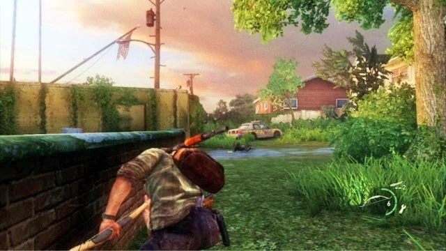 Gdy zginie, odwróć się w prawo i zestrzel kolejnego przeciwnika - Cmentarz | Miasteczko Billa | Solucja The Last of Us - The Last of Us - poradnik do gry