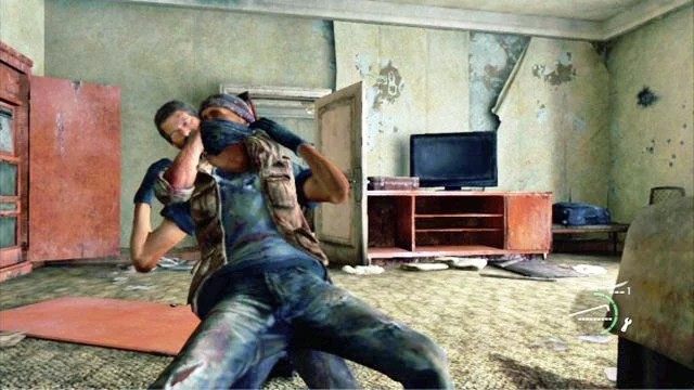 Jak tylko się rozdzielą zajdź ich od tyłu i uduś - Hotelowy hol (mapa) | Pittsburgh | Solucja The Last of Us - The Last of Us - poradnik do gry