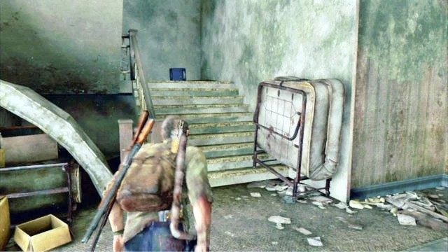 Będąc na górze kieruj się cały czas w lewo - Hotelowy hol (mapa) | Pittsburgh | Solucja The Last of Us - The Last of Us - poradnik do gry