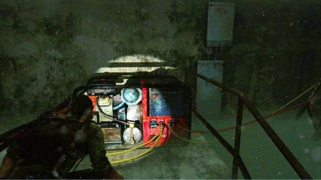 Na początku przeszukaj pomieszczenia z lewej, a potem trzymaj się prawej strony, aż zobaczysz czerwony generator - Hotelowy hol (mapa) | Pittsburgh | Solucja The Last of Us - The Last of Us - poradnik do gry