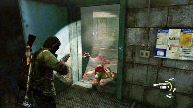 Zanim go uruchomisz, rozstaw bomby w dwóch wejściach do pomieszczenia i przygotuj sobie dwa lub trzy koktajle Mołotowa - Hotelowy hol (mapa) | Pittsburgh | Solucja The Last of Us - The Last of Us - poradnik do gry