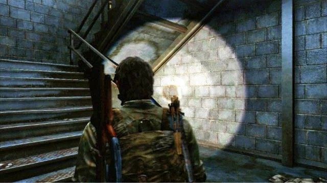 Po przejściu na drugą stronę, wdrap się jeszcze wyżej i dobrze przeszukaj najbliższe pokoje - Hotelowy hol (mapa) | Pittsburgh | Solucja The Last of Us - The Last of Us - poradnik do gry