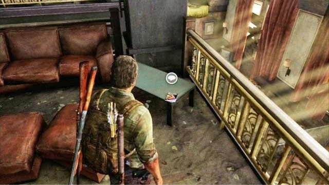 Dotrzesz w ten sposób do baru, gdzie ukryto sporo przydatnych przedmiotów - Hotelowy hol (mapa) | Pittsburgh | Solucja The Last of Us - The Last of Us - poradnik do gry