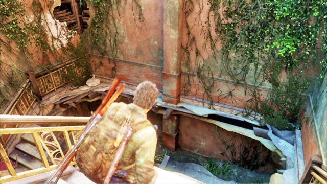 Gdy zabierzesz już wszystko, wróć na korytarz i idź dalej w lewo - Hotelowy hol (mapa) | Pittsburgh | Solucja The Last of Us - The Last of Us - poradnik do gry