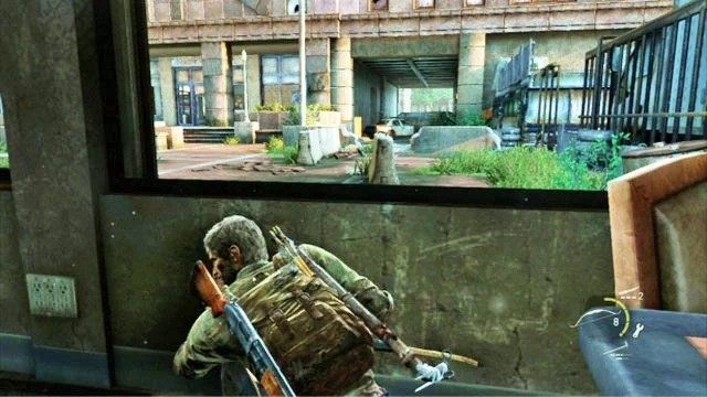 Gdy dojdziesz do ostatniego budynku, spójrz przez okno z lewej - Dzielnica biznesowa | Pittsburgh | Solucja The Last of Us - The Last of Us - poradnik do gry