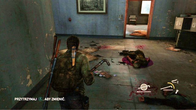 Zaprowadzą cie one na wyższe piętro, gdzie czeka dwóch przeciwników - Dzielnica biznesowa | Pittsburgh | Solucja The Last of Us - The Last of Us - poradnik do gry