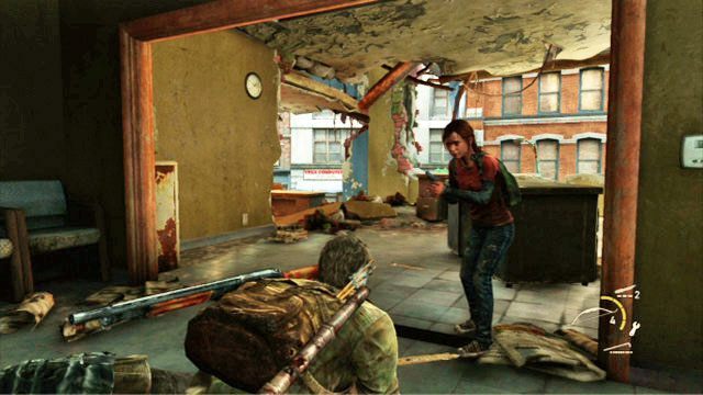 Zastrzel ich szybko z łuku, jak tylko się odwrócą, bo za chwilę pojawi się trzeci w kamizelce kuloodpornej - Dzielnica biznesowa | Pittsburgh | Solucja The Last of Us - The Last of Us - poradnik do gry
